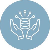 Data Management High Contrast Graphic vector