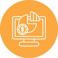 Pie Chart Mobile Ready Icon vector