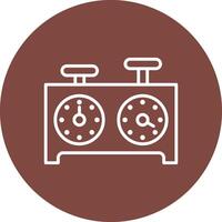Timer Lined Visual Concept vector