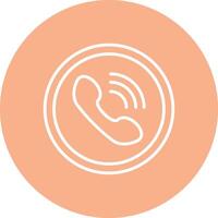 Phone Call Responsive Icon Badge vector