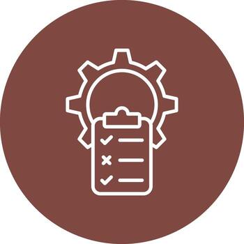 proyecto estado plano estilizado símbolo vector