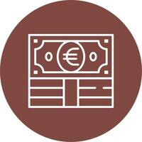 Euro Handcrafted Digital Icon vector