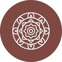 Mandala Frame Icon vector