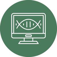 Dna Structure Interactive UI Graphic vector