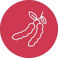 Tamarind Outline Graphic Design vector
