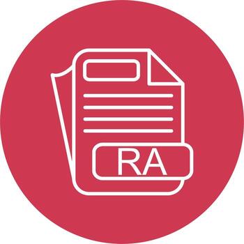 RA File Format Bright Flat Element vector