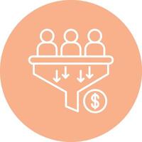 Conversion Rate Tech Style Illustration vector