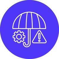 Mitigation Outlined App Visual vector