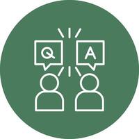 Question And Answer Geometric Shape Symbol vector