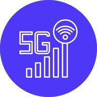 Signal Interactive Icon Badge vector