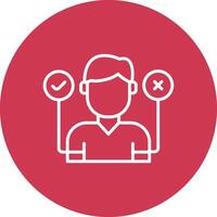 Decision Making Digital Concept Icon vector