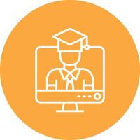 Online Student Subtle UI Style vector