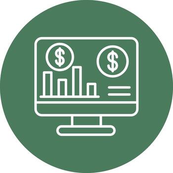 analítica sólido llenar diseño vector