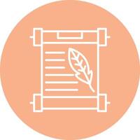 Papyrus Conceptual Line Work vector