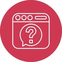 Webpage Outlined App Visual vector