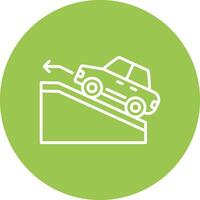 Road Pastel Theme Icon vector