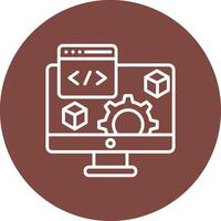 Software Abstract Web Element vector