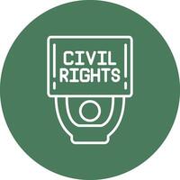 Civil Rights Modern Tech Icon vector