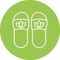 Slippers Smooth Gradient Icon vector
