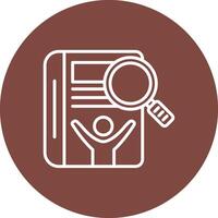 Manual Book Mono Icon Symbol vector