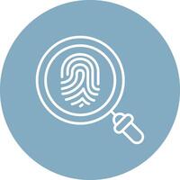 Fingerprint Scanning Digital Concept Icon vector