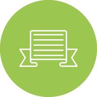 Ribbon Folds Bright Flat Element vector