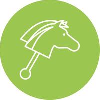 Hobby Horse Abstract Web Element vector
