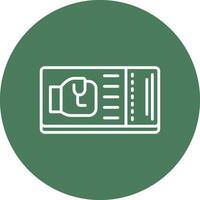 Ticket 3D Styled Symbol vector