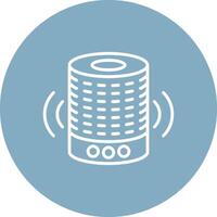 Smart Speaker Digital UI Element vector