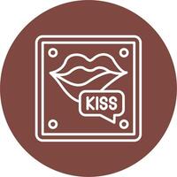 Kiss Isometric Art vector
