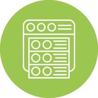 Online Server Compact App Icon vector