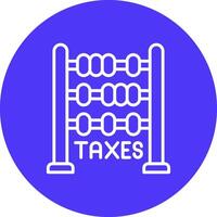Abacus Shadowed Icon Style vector