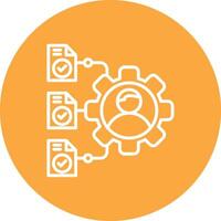Data Management Sleek Graphic Mark vector