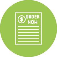 Order Now Subtle UI Style vector