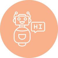 Bot Mobile App Graphic vector