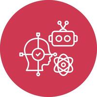 Facial Recognition Solid Fill Design vector