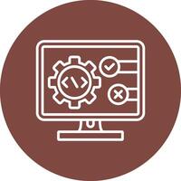 Testing Coded Design Graphic vector