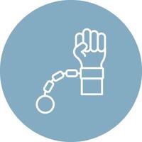 Slave Outlined App Visual vector