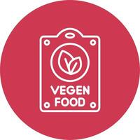 Vegan Food Interactive UI Graphic vector