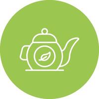 Teapot Simple Line Sketch vector