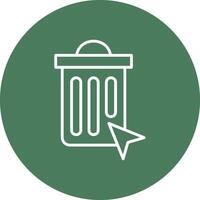 Bin 3D Styled Symbol vector