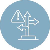 Directions Gradient Style Icon vector