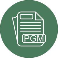 PGM File Format Flat Line Drawing vector