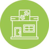 Gym Handcrafted Digital Icon vector