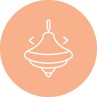 Spinning Top Isometric Art vector