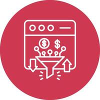Conversion Lined UI Illustration vector