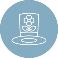 Hat Line Style Symbol vector