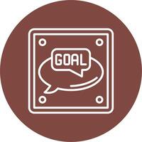Goal Outline Graphic Design vector