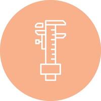 Caliper Wireframe Illustration vector