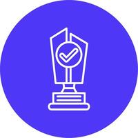 Trophy Cup Modular UI Graphic vector